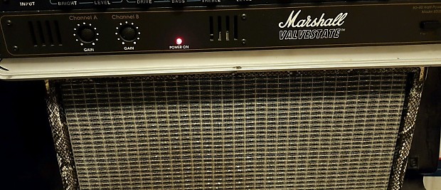 Marshall Valvestate 8008 black stereo power amp rackmount Marshall Valvestate 8008 black stereo power amp rackmount