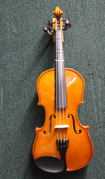 Palatino VN-450 Allegro Ebony 4/4 Full-Size Violin Outfit w/ Case, Bow image 1