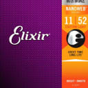 Elixir Strings 11027 Acoustic 80/20 Bronze with NANOWEB Coating, Custom Light .011-.052