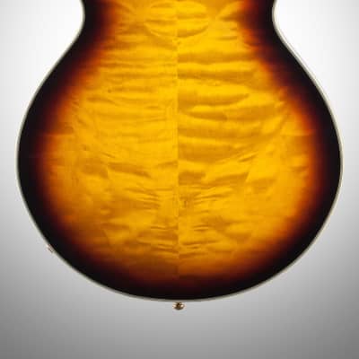 Ibanez Artcore Expressionist AM93QM Semi-Hollowbody Electric Guitar, Antique Yellow Sunburst image 7