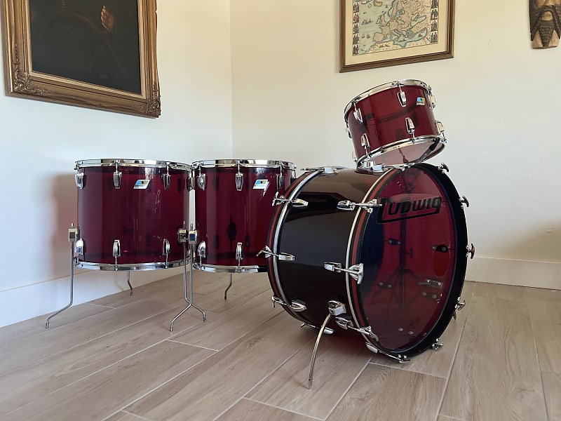 ludwig red vistalite