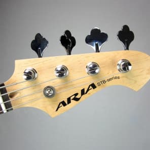 Aria STB-JB Electric Bass Guitar 4 String Vintage Sunburst. Jazz Style. image 4