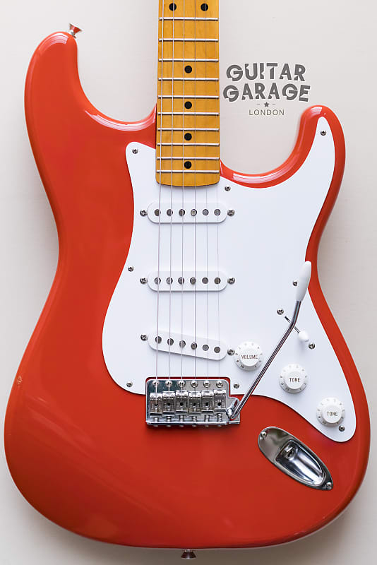 2004 Fender Japan Stratocaster 57 Vintage Reissue Fiesta Red Hank Marvin  CIJ guitar