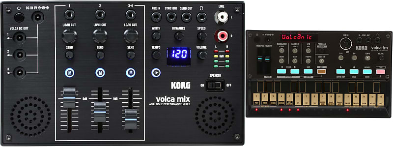 Korg Volca Mix 4-channel Analog Performance Mixer  Bundle with Korg Volca FM Synthesizer with Sequencer image 1