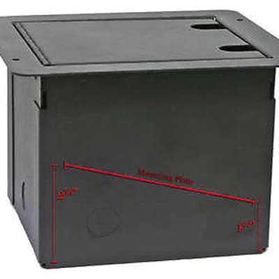 Elite Core Recessed Stage Audio Floor Box with Customizable Solid Blank Plate FB-BLANK image 4