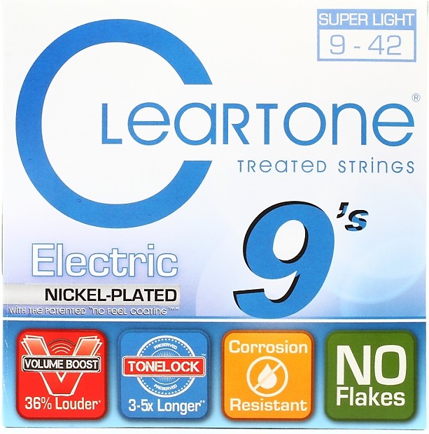 Cleartone 9409 Nickel Plated Electric Guitar Strings - .009-.042 Super Light image 1