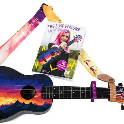Flight TUS-EE SUNSET PACK Elise Ecklund Signature Travel Soprano Ukulele Bundle New - Sunset image 6