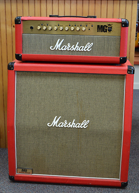 Used Marshall MG 100FX Half Stack Red