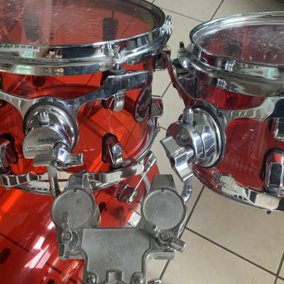Crush 18 8 10 13 2015 Red Acrylic beebop drum shell kit image 5