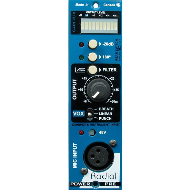 Radial PowerPre 500 Series Microphone Preamp image 1