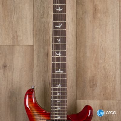 PRS SE Custom 24-08 Charcoal Cherry burst image 4