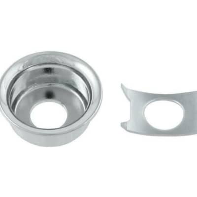 Nickel Input Cup Jackplate for Telecaster image 1
