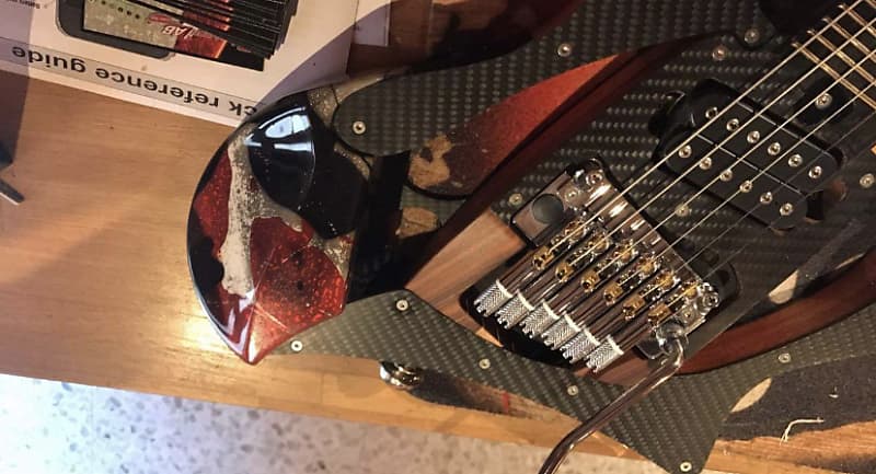 marconi lab custom headless guitar 2017 oil image 1