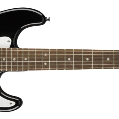 Squier #0370121506 - Black Mini Stratocaster V2 with Laurelwood Fretboard image 3