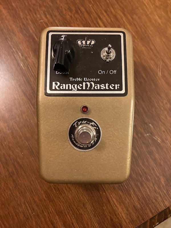 Tru-Fi Range Master treble booster ゴールド Tru-Fi Range master Treble Boost - Gold | Reverb