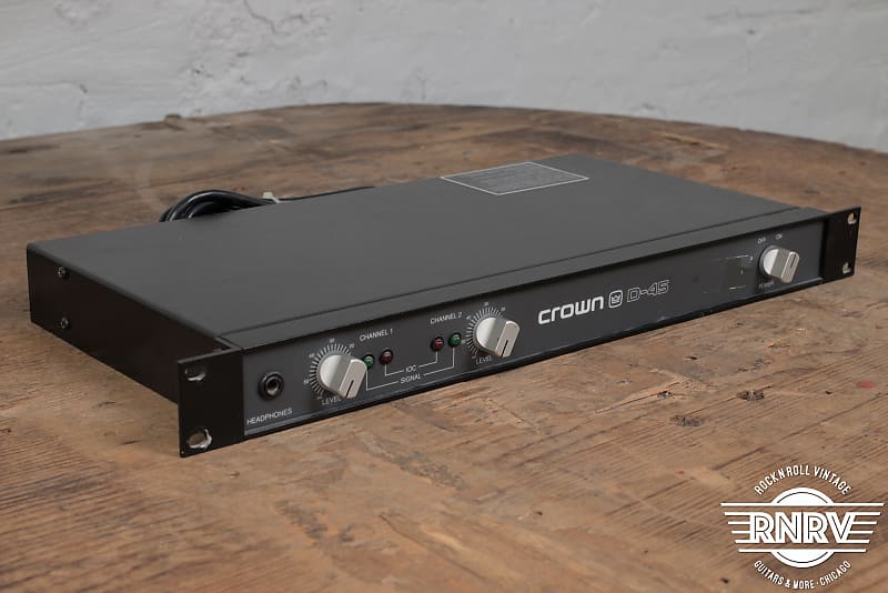 Crown D-45 2-Channel Power Amplifier | Reverb