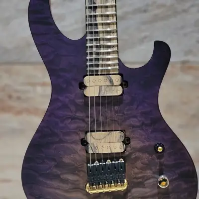 Ronciswall Rs 6 Quilted Maple Purple Burst Pale Moon Ebony Fingerboard image 5