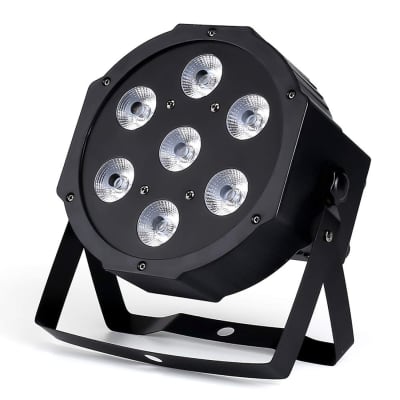 LED Par Lights Stage Lights 24LEDs 432Watts 6in1 RGBWA UV Par Lights Strict  Testing Uplights with Sound Activated DMX512 Control Bright DJ Par Light