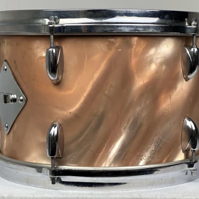 Gretsch 18/12/14" 1960's Round Badge Bop Drum Set - Sunset Satin Flame image 15