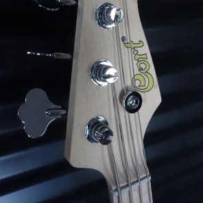 Cort GB74JJ 4 String Bass Guitar Aqua Blue image 3