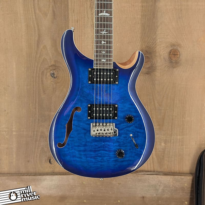 PRS SE Custom 22 Semi-Hollow – Blue Burst – Used w/OSSC