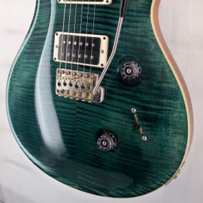 PRS Custom 24  Ten Top Custom Color Slate Blue with Matching Flamed Maple Neck and Natural Back image 7