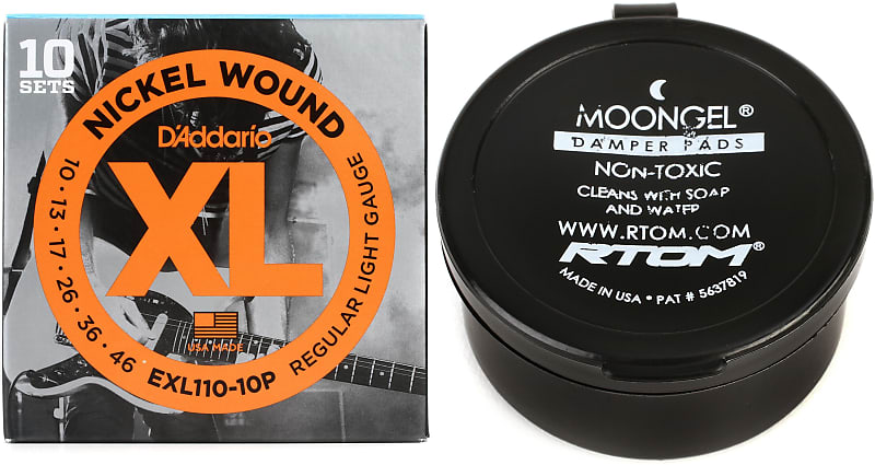 D Addario EXL110 XL Nickel Wound Electric Guitar Strings .010