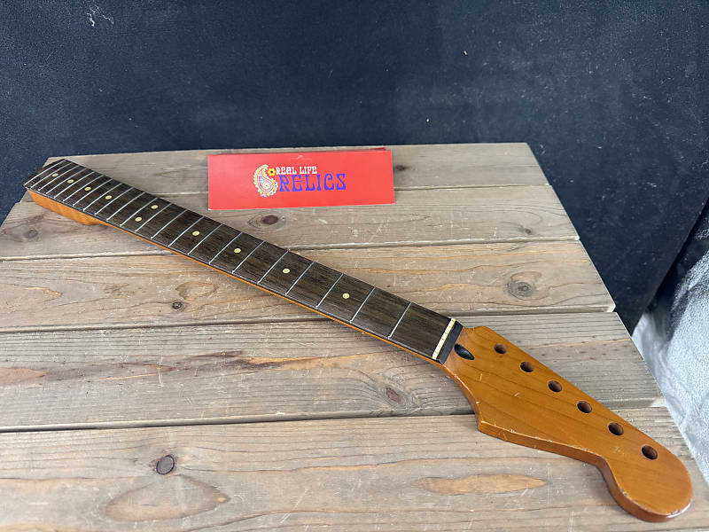 Real Life Relics Nitro Roasted Curly Flame Maple Stratocaster® Style Neck Rosewood 22 Stainless Steel Frets SMRF22SS #4 image 1