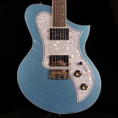 Kauer Korona #328 Electric Guitar - Blue Sparkle with Mono Case for sale
