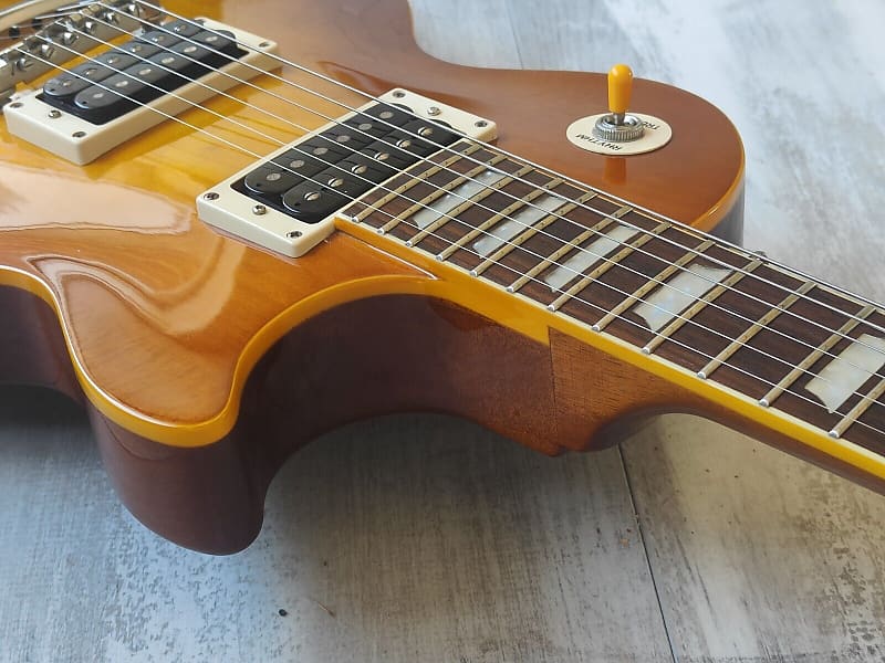 2010 Epiphone Custom Shop Limited Les Paul Classic Plaintop (Amber Sunburst)