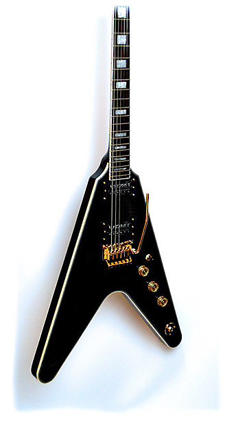 Dean v electric guitar top