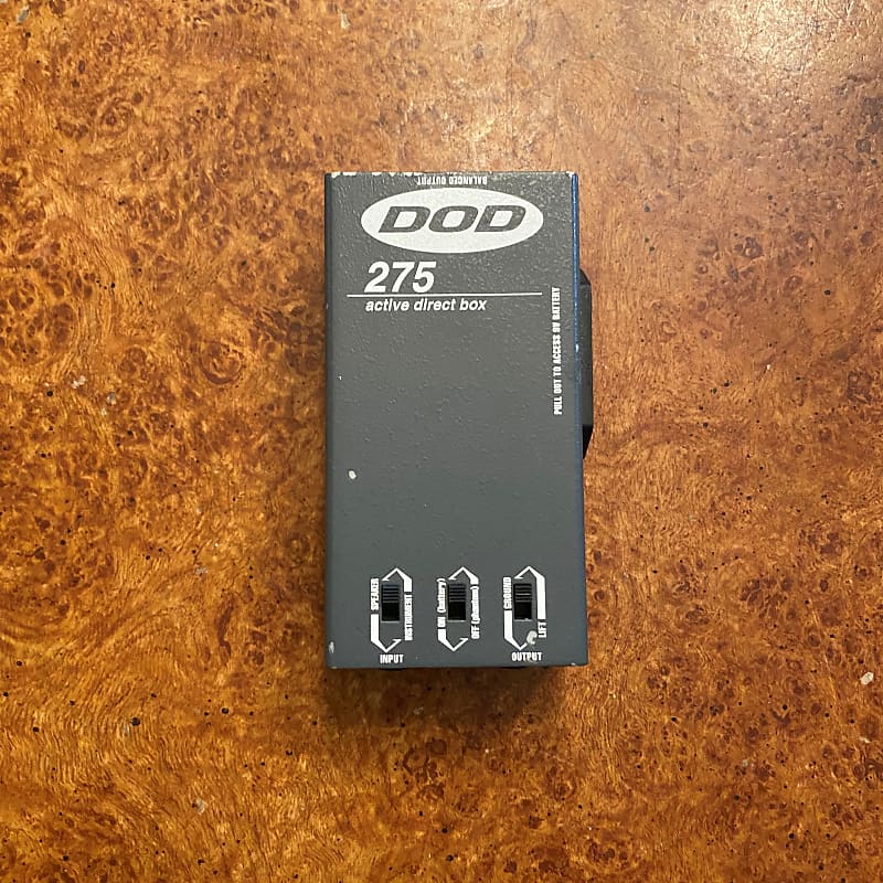 DOD 275 Active Direct Box gray Reverb