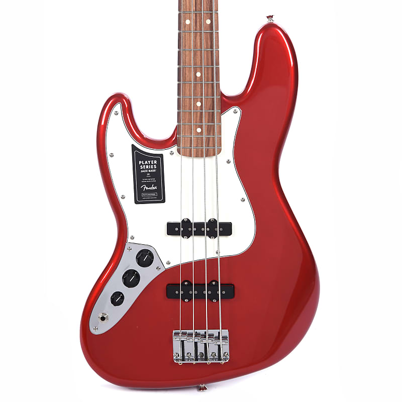 Fender Player Jazz Bass Left Handed Candy Apple Red Reverb