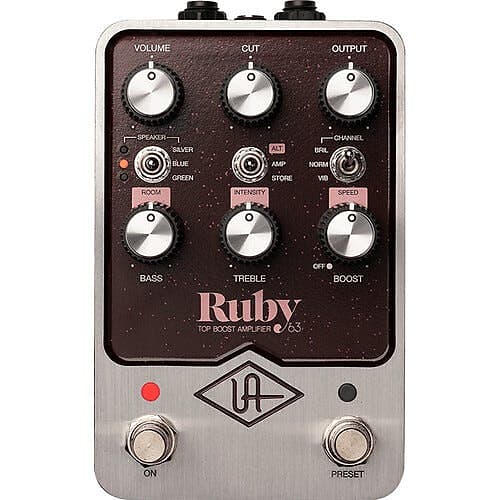 Universal Audio GPM-RUBY UAFX Ruby '63 Top Boost Amp Pedal w/ Bluetooth image 1