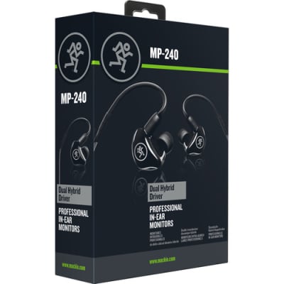 Mackie MP-240 Hybrid Dual-driver Professional In-Ear Monitors-NEW image 3