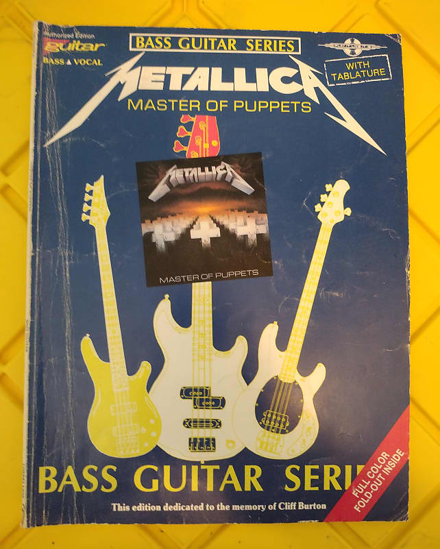 Metallica Master of Puppets Bass Tab Sheet Music Reverb