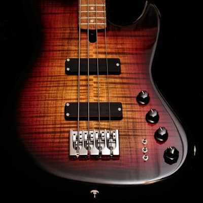 Anaconda Ultra J4E-Elite Custom 32" scale 4string bass & gig bag 2020 - Sunburst image 4