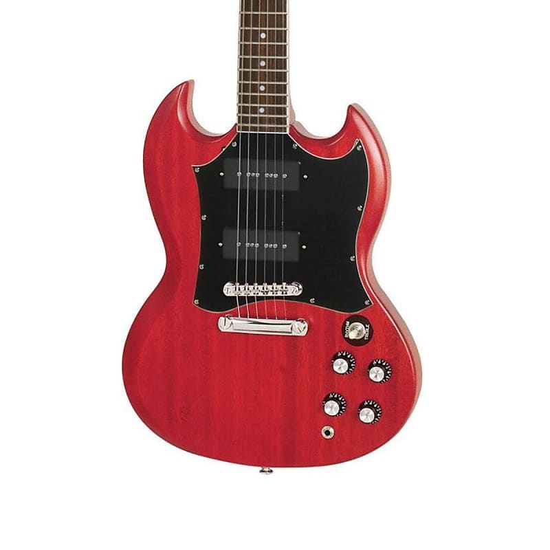 Epiphone SG Classic Worn P90s Electric Guitar (Worn Cherry) (LDWS) (DEC23) (Huntington,NY) image 1
