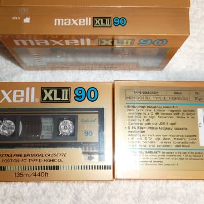 Maxell mx-s 90 type IV metal good cassette 6 pack NEW