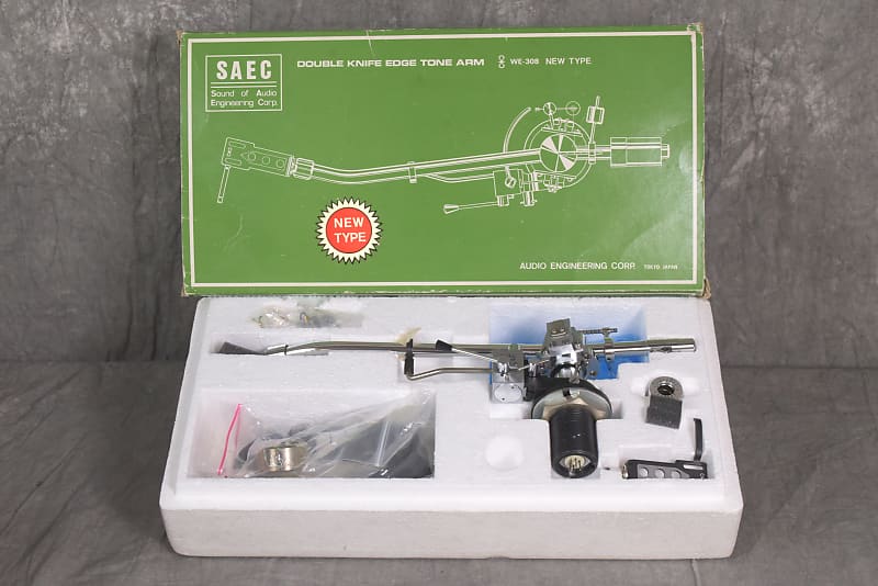SAEC WE-308 Tonearm W/ original Box In Excellent Condition  			