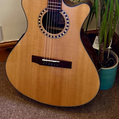 Andrew White EOS 112 Natural electro-acoustic guitar with gig bag image 1