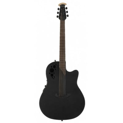 OVATION 1778TX-5-G Elite T Mid Cut Roundback Elektro-Akustik-Gitarre, black textured for sale