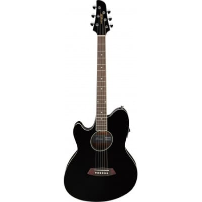 IBANEZ TCY10LE-BK Talman Lefthand Elektro-Akustik-Gitarre, schwarz image 1