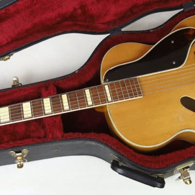 Vintage 1943 GRETSCH Synchromatic 160 Acoustic Archtop w/Cat's Eye F-Holes, Natural Finish image 22