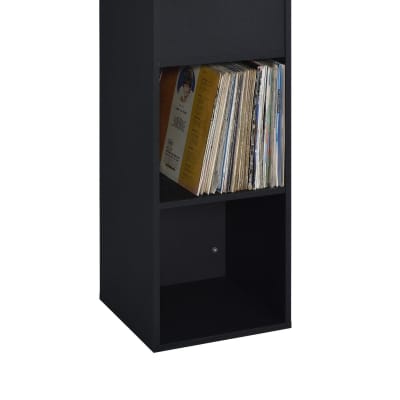 Musiea 240 Vinyl Record Storage Rack for Albums, Magazine Display, Book and Files Organizer (Black) image 3