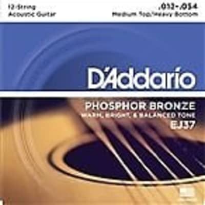 D'Addario Guitar Strings  12 String  12-54  Phosphor Bronze  1 SET for sale