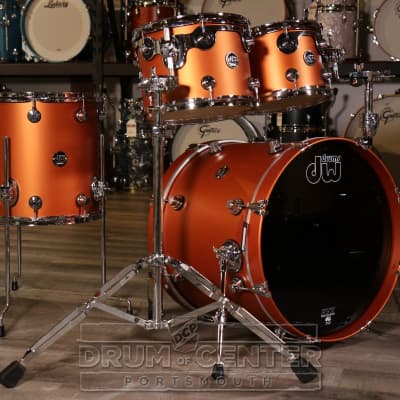 DW Performance 4pc Drum Set 20/10/12/14 Hard Satin American Rust