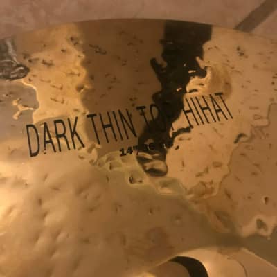 Zildjian 14" K Dark Thin Hi Hats Rarity Cymbals hihat image 2