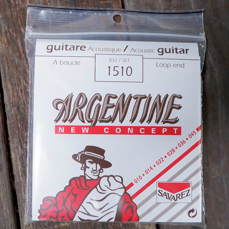 Argentine  1510 (Loop End) .010-.045 Acoustic Guitar Strings image 1