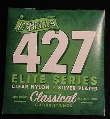 La Bella Strings - Elite Classical - Clear Nylon/Silver Plated 28-41 image 1